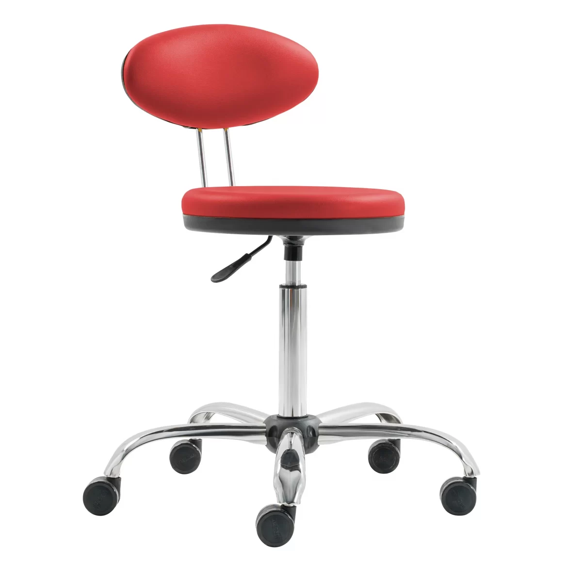 Lova P BR Office Stool Chromium Legs and Backrest