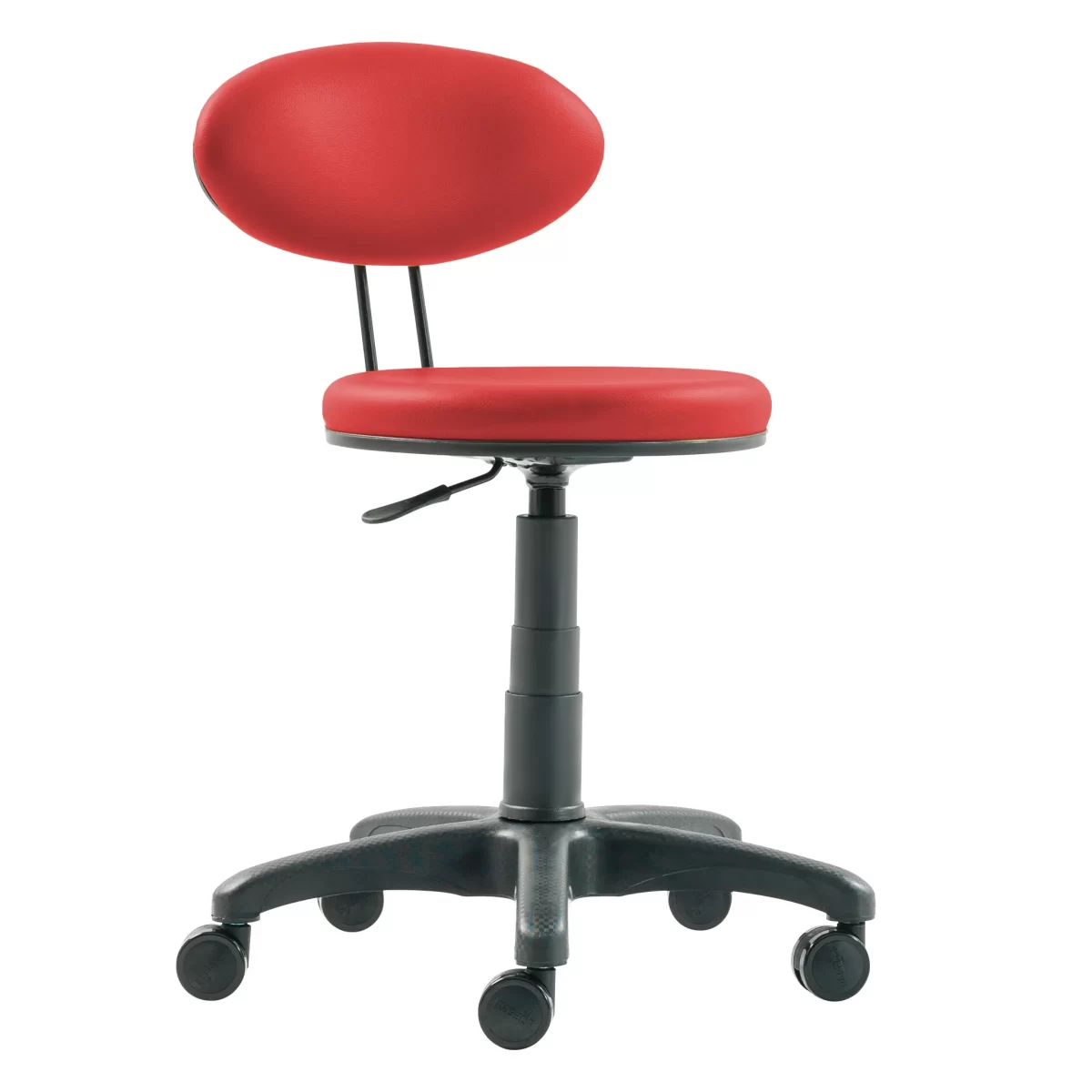 Lova P BR Office Stool Plastic Legs and Backrest