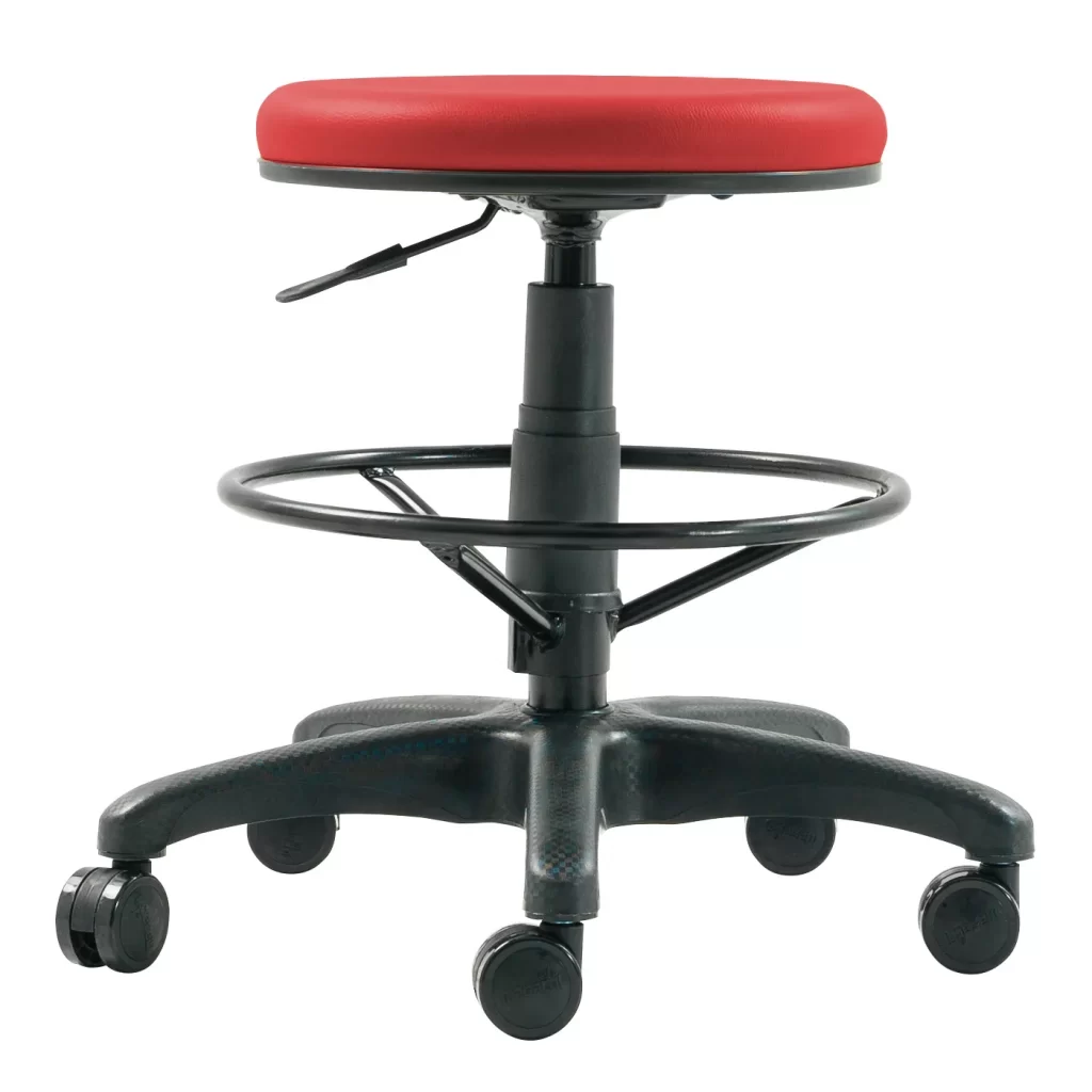 Lova P LG Office Stool Plastic Legs With Whole Round Legroom