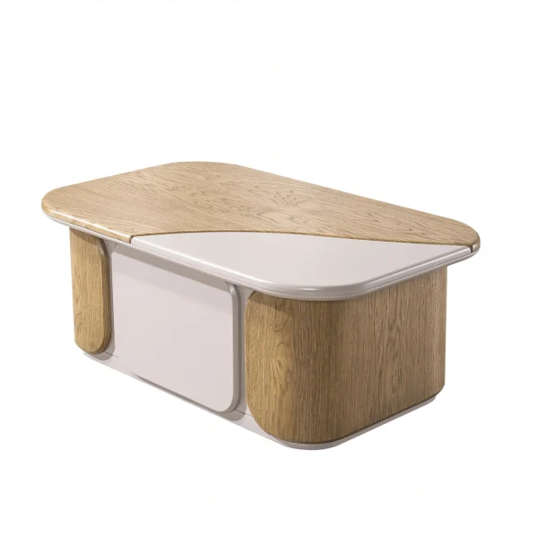 The Lumina Center Desk is a masterpiece of modern geometry. Designed to form the centerpiece of your executive office, its top and softly contoured base create an inviting atmosphere for professional dialogue.