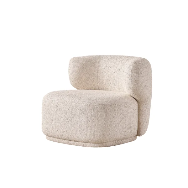 The Lyra Armchair combines high-fashion aesthetics with cocoon-like comfort. Its curved silhouette and soft texture make it the perfect focal point for any modern interior.