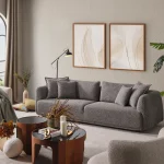 Experience the pinnacle of modern comfort with the Lyra Sofa Set. With its organic curves and highly durable fabric, it's designed for stylish European homes.