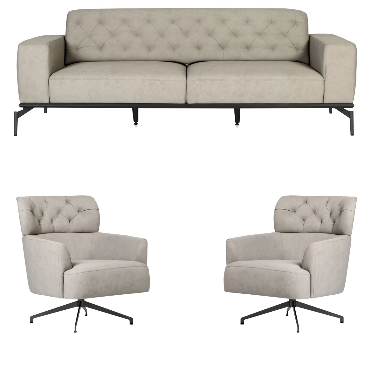 Manhattan Office Sofa Set Modern Chester Style Office Furniture 2