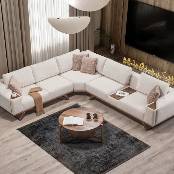 Mary Corner Sofa Bohemian Style Corner Set 3