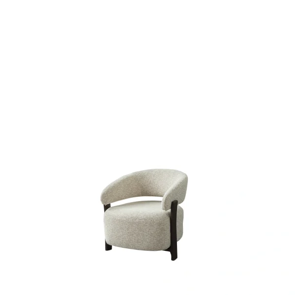 The Maya armchair adds elegance to your home with its organic curves and touch-sensitive fabric. It's designed for cozy corners or as a superior addition to your living room set.