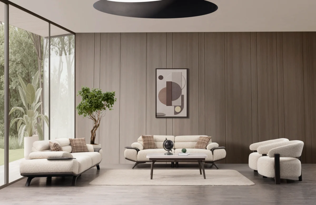 Experience the perfect blend of luxury and functionality with the Meira Sofa Set. Its elegant fabric is designed for the ultimate modern lifestyle.