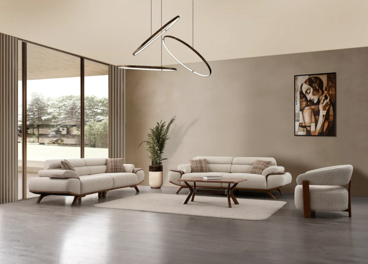 Experience the perfect blend of luxury and functionality with the Meira Sofa Set. Its elegant fabric is designed for the ultimate modern lifestyle.