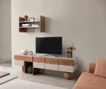 The Milan Modern TV Console Unit is designed for those who appreciate the beauty of contemporary minimalism. Reflecting the organic curves and refined materials found in the Milan collection, this piece serves as the perfect focal point for your living room.