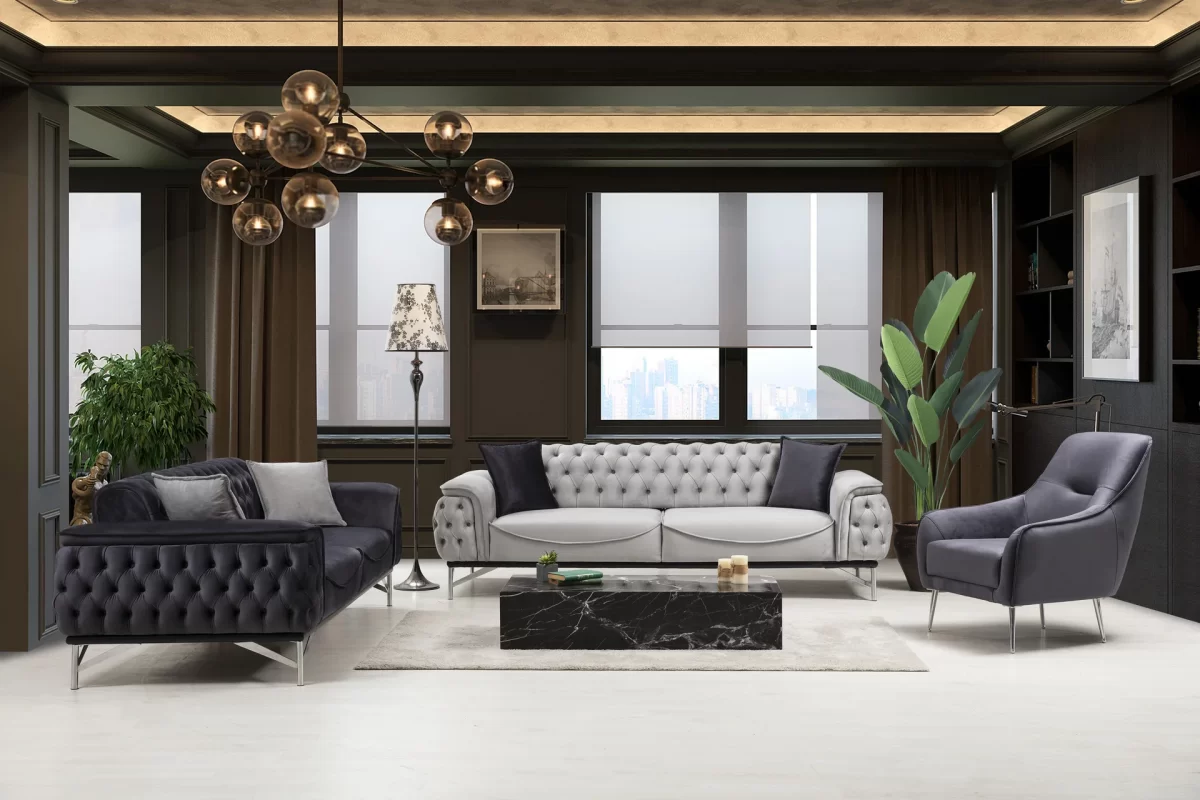 Mileni Sofa Set 3 3 1