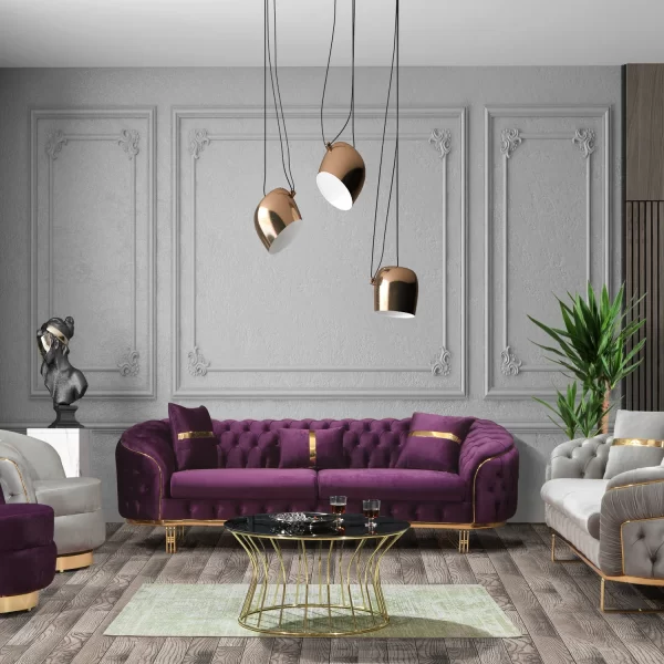 Mileny Sofa Set 3 3 1 1 Luxury Design