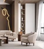 Elevate your living space with the Noa Sofa Set, a masterpiece of contemporary furniture design that balances bold aesthetics with cloud-like comfort.