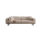 The Noa Sofa is a masterpiece of contemporary Turkish craftsmanship, designed exclusively for distinguished European homes. Its fluid, organic silhouette is upholstered in high-quality fabric that invites you to relax. This sofa is more than just a piece of furniture; it's a style statement that adds an airy, modern feel to any living space.