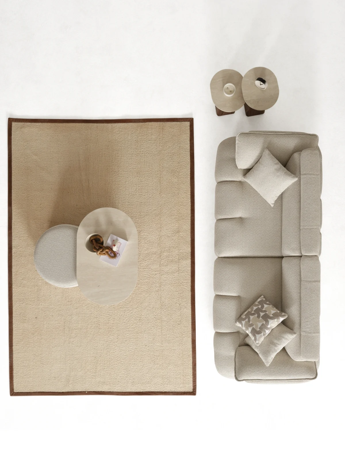 The Nola Sofa adds an architectural touch to your living room with its flowing lines and tactile richness. Experience comfort wrapped in the season's trendiest fabric.