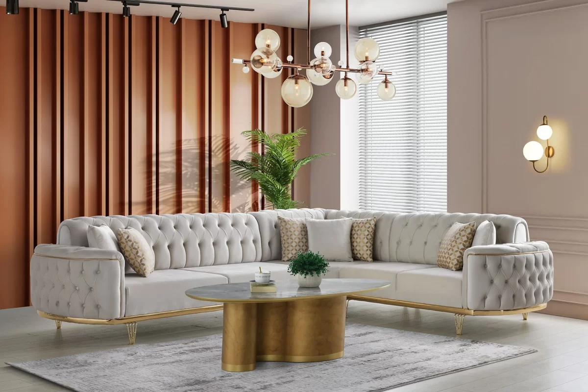 Pascal Corner Sofa Premium Chester Style Corner Sofas