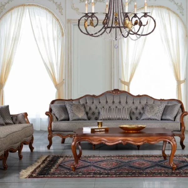Picasso Luxury Classic Sofa Set Avant Garde 3 3 1 SofaTurkey