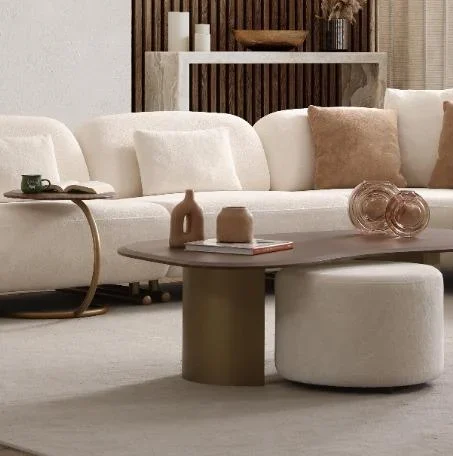 Selina Corner Sofa - Customizable - Turkish Corners - Kopya Selina Coffee Table Pouf Set - Image 1