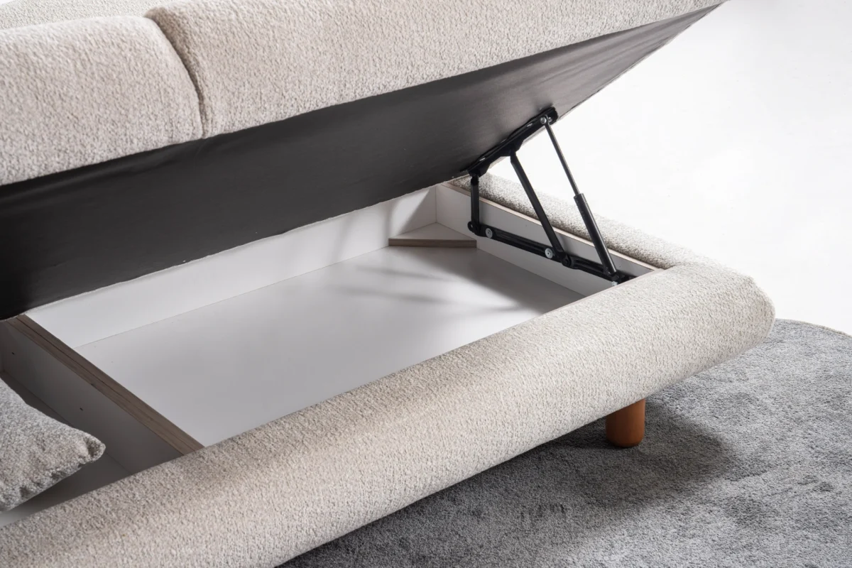 Troyas modern sofa set featuring a curved silhouette and rich textured fabric in terracotta and ivory cream, styled for a luxury contemporary living room – SofaTurkey.