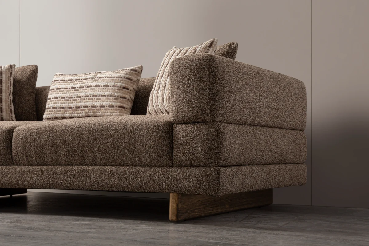 The Vento Sofa is the centerpiece of the Vento collection, designed to add a natural and elegant touch to contemporary interiors. Its spacious, deep seating and soft armrests offer an unparalleled relaxation experience.