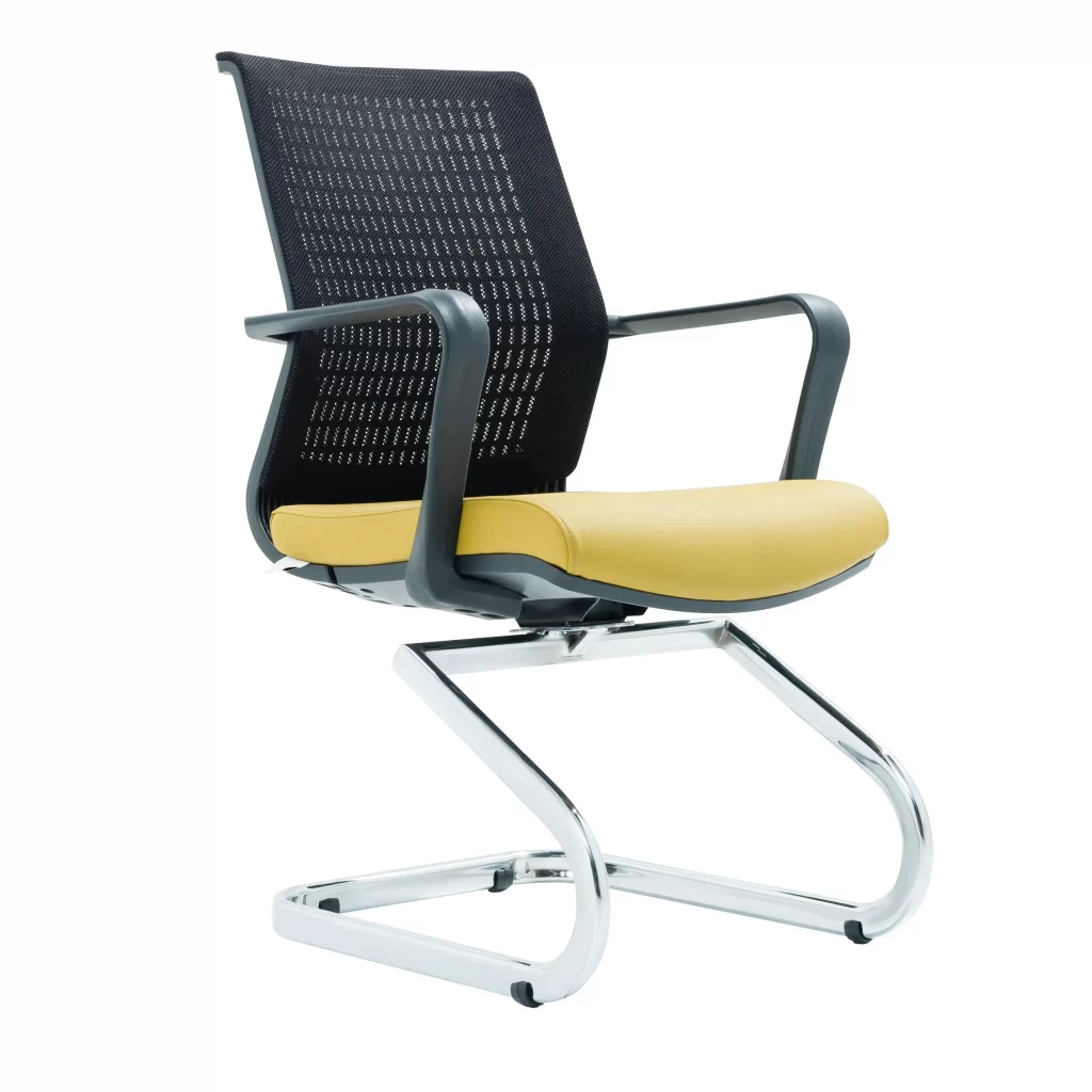 Visha Ch Office Waiting Chair Chrome Legs