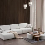 The Vogue Corner Sofa Set defines modern luxury with its soft fabric and sophisticated modular design. It's the perfect blend of comfort and high-end aesthetics for your home.