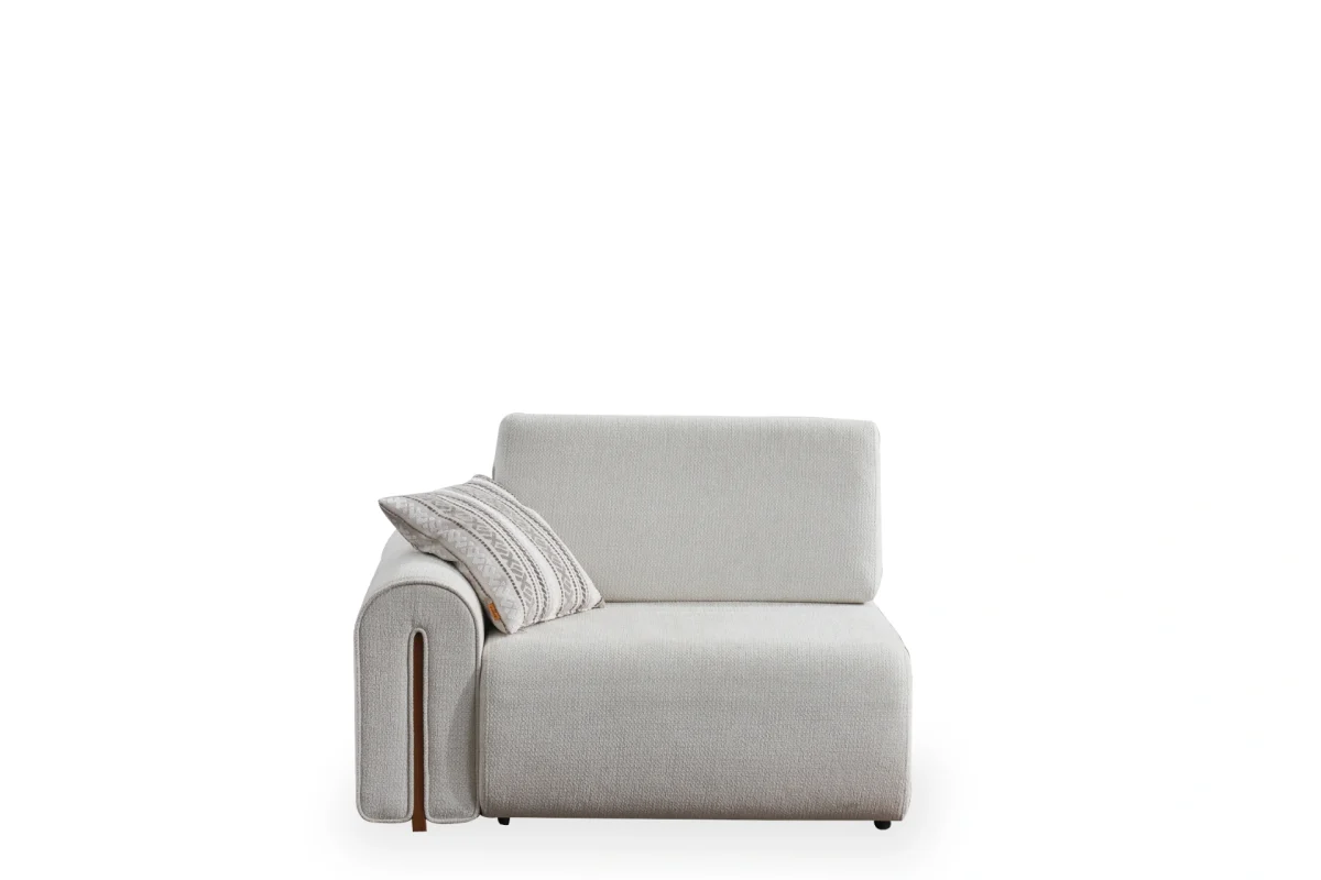 The Vogue Corner Sofa Set combines high-fashion aesthetics with ultimate seating comfort. With its trendy fabric and modular versatility, it creates the perfect focal point for modern European homes.