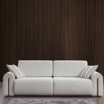 The Vogue Sofa brings runway chic to your living room. With its premium fabric and modular design, it offers the perfect blend of modern style and deep seating comfort.