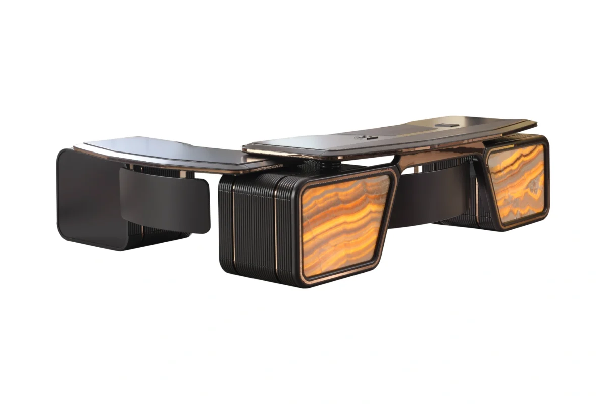 Make a strong impression with the Zenith Office Desk. A masterpiece of modern design, offering a magnificent workspace for visionary leaders.