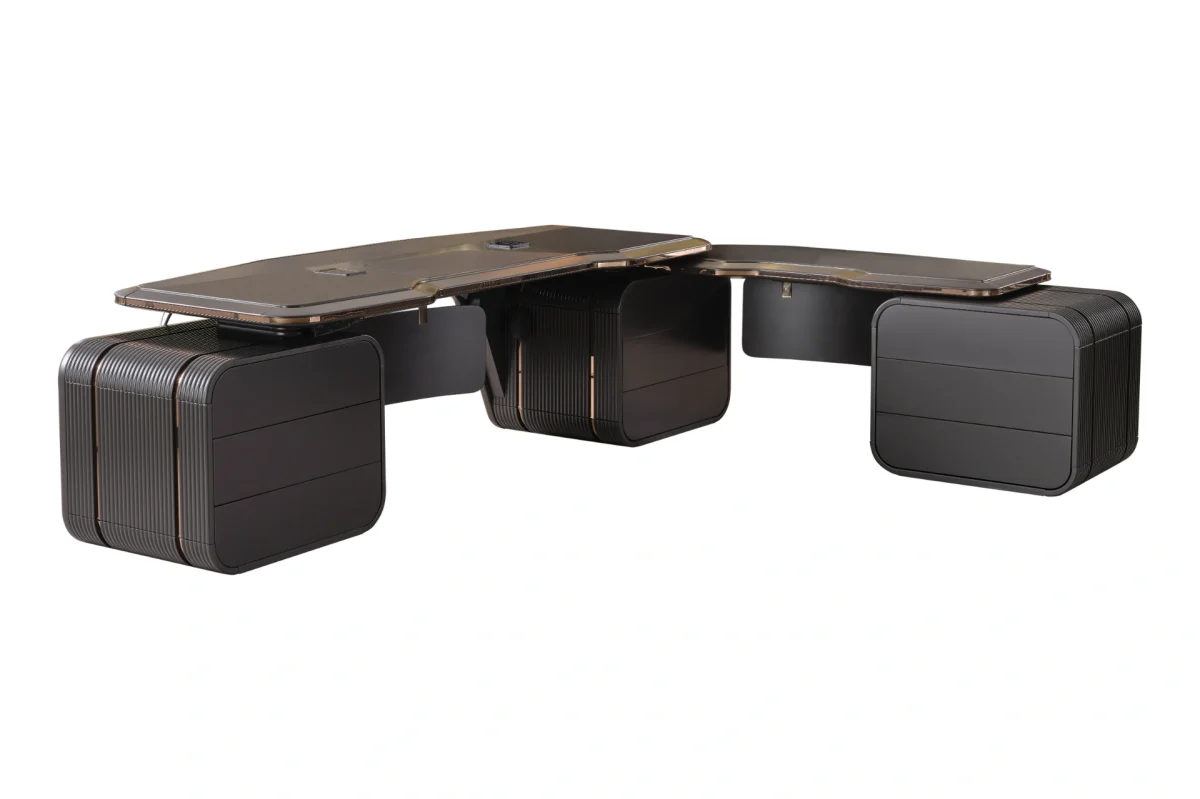 Make a strong impression with the Zenith Office Desk. A masterpiece of modern design, offering a magnificent workspace for visionary leaders.