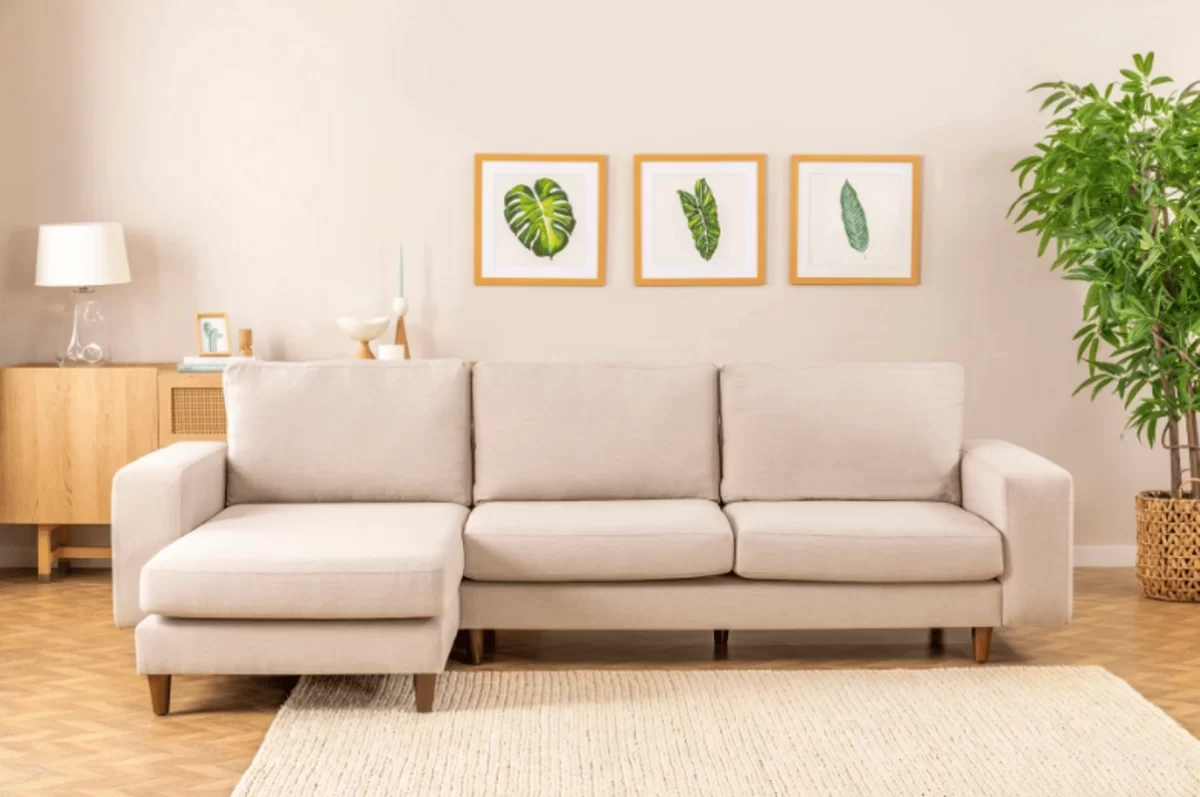 angel corner set beige linen