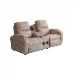 babil double reclining sofa electric recliner speakers usb ports cupholders 25