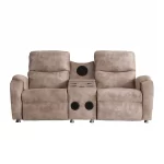 babil double reclining sofa electric recliner speakers usb ports cupholders 25 2