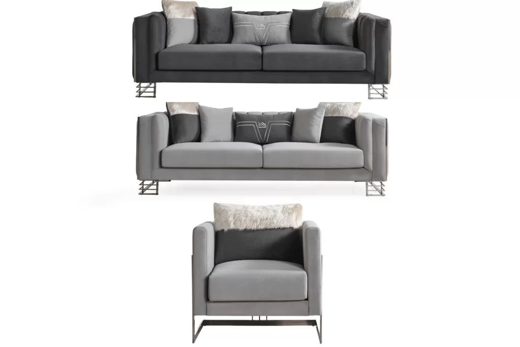 lotus sofa set luxury modern 2 triple 1 single set sofaturkey 2021