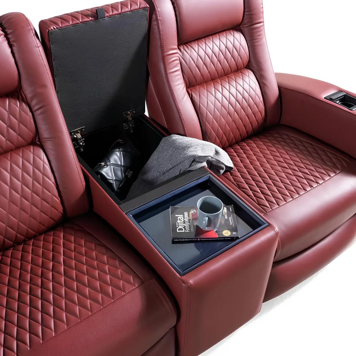 siesta double reclining sofa vip theater seating 2