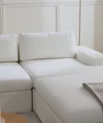 siesta pro modular sofa 4 modules off white linen feather 5