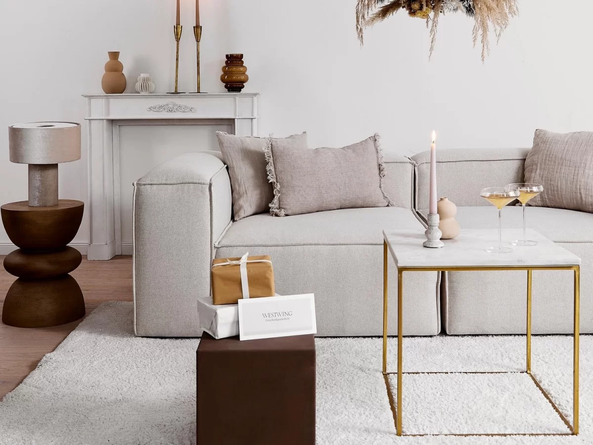 soft modular sofa 2 modules off white linen 6