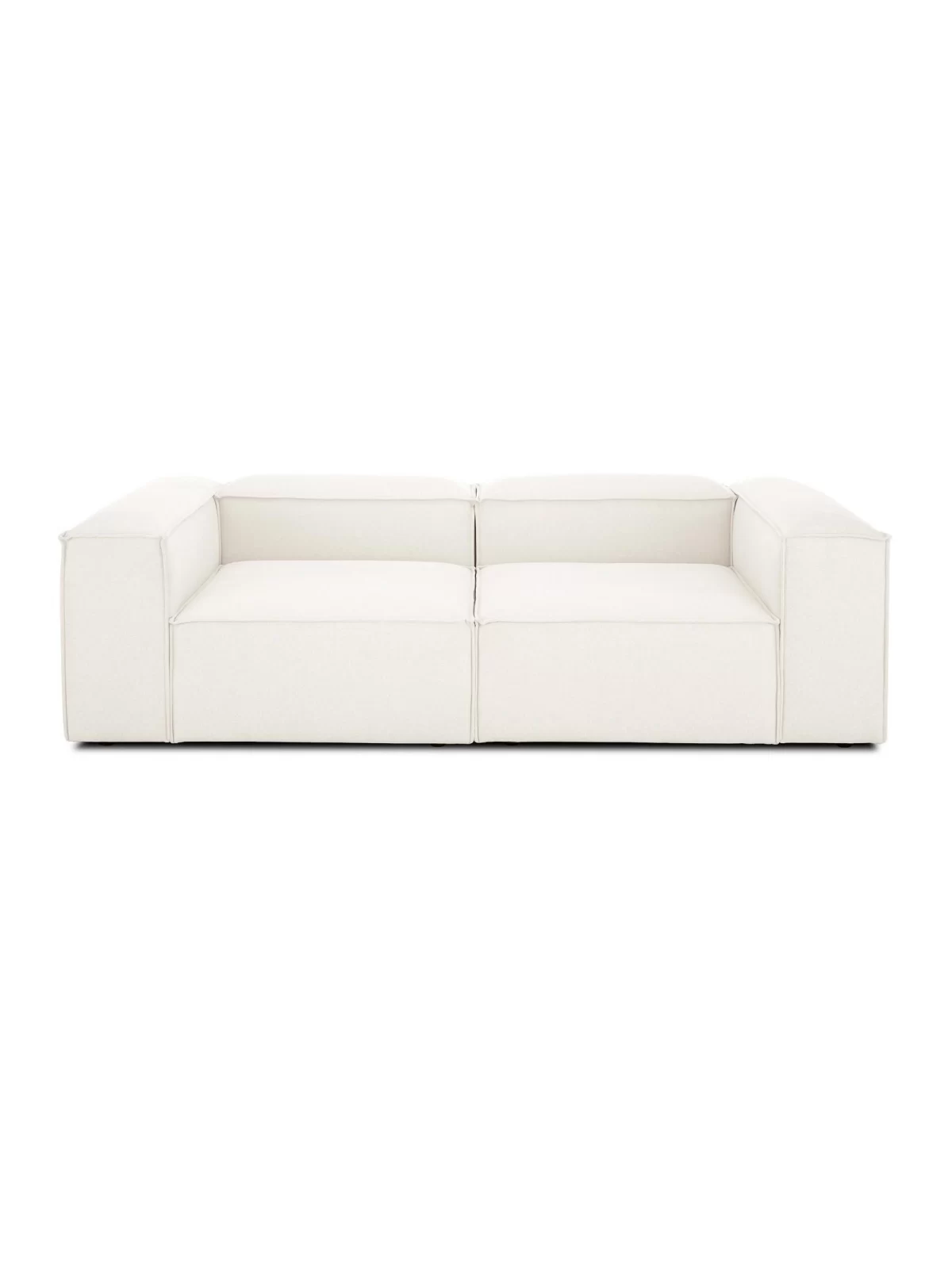 soft modular sofa 2 modules off white linen 7
